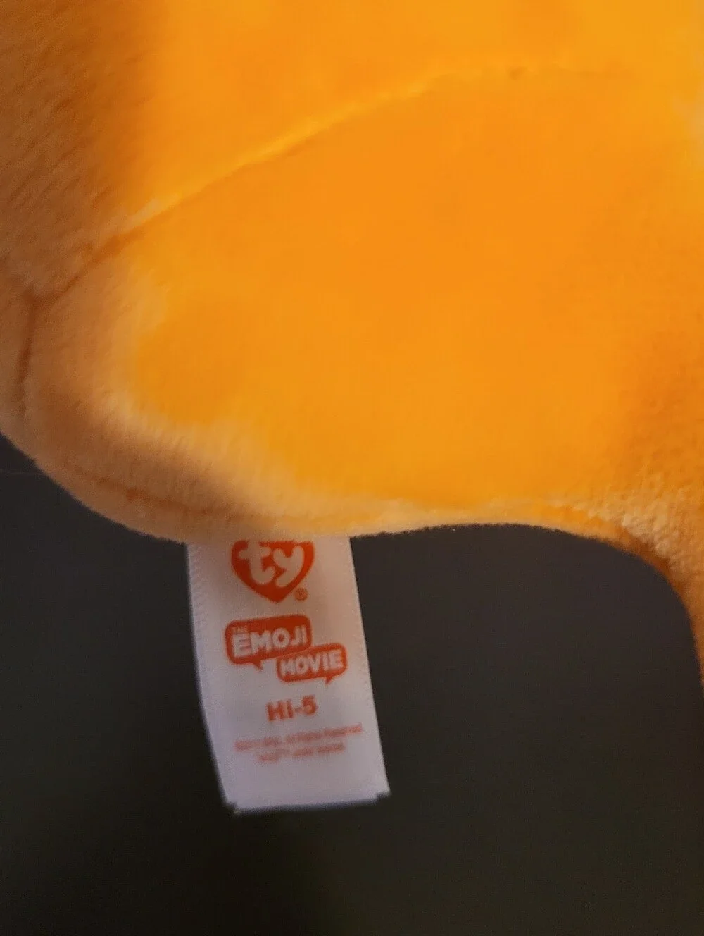 ​Ty Beanie Babies The Emoji Movie Hi-5 Hand Plush NWT